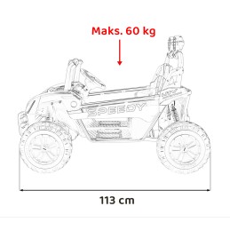Pojazd Buggy SPEEDY 4x4 Różowy