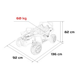 Pojazd Buggy Arctic Cat WILDCAT XX Żółty