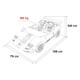 Pojazd Ford GT Czarny