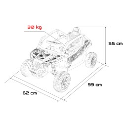 Pojazd Buggy Kawasaki TERYX KRX1000 Czerwony