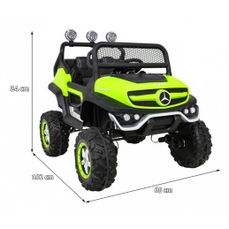 Mercedes Benz Unimog dla dzieci Zielony + Napęd 4x4