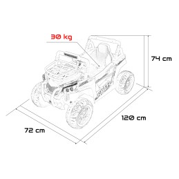 Pojazd Terenowy UTV LIFT Czerwony