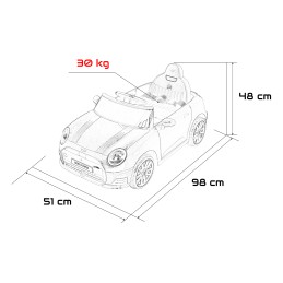 Pojazd Mini Cooper Zielony