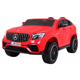 Auto Mercedes GLC 63S dla dzieci Czerwony Suv + Napęd 4x4
