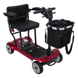 Skuter Elektryczny Czterokołowy dla Seniorów EasyGo Czerwony