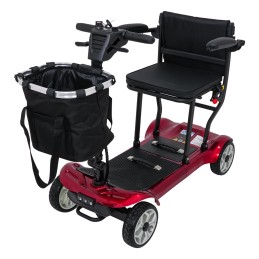Skuter Elektryczny Czterokołowy dla Seniorów EasyGo Czerwony