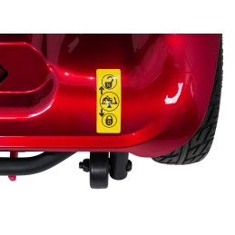 Skuter Elektryczny Czterokołowy dla Seniorów EasyGo Czerwony