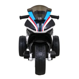 Motor BMW HP4 na akumulator dla dzieci Niebieski + 3 Koła + LED + MP3 USB + Ekoskóra