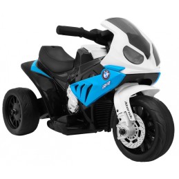 Motor BMW S1000 RR Mini na akumulator dla dzieci Niebieski + 3 koła + Dźwięki + LED