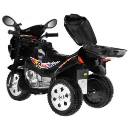 Motorek Trójkołowy BJX-088 elektryczny dla najmłodszych Czarny + Dźwięki + Światła