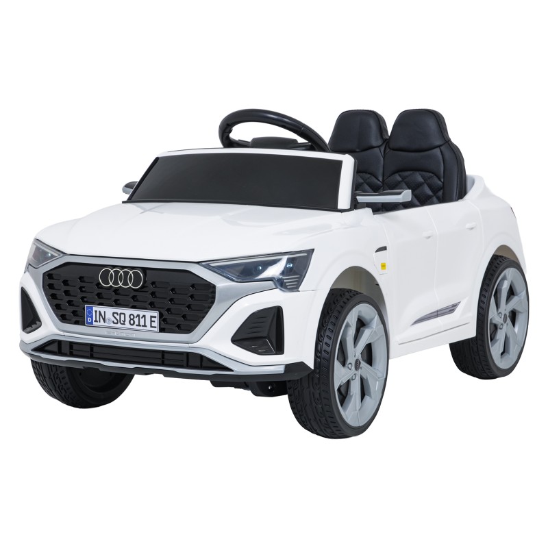 Auto Audi SQ8 białe na akumulator dla dzieci + pilot 2,4 GHz
