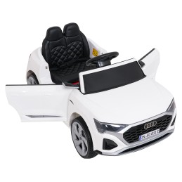 Auto Audi SQ8 białe na akumulator dla dzieci + pilot 2,4 GHz