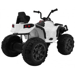Quad ATV 2.4GHz na akumulator dla dzieci Biały + Pilot + Koła EVA + Radio MP3 + Wolny Start