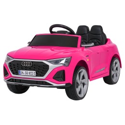 Auto Audi SQ8 różowe na akumulator dla dzieci + pilot 2,4 GHz