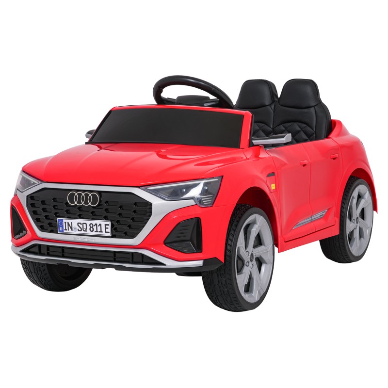 Auto Audi SQ8 czerwone na akumulator dla dzieci + pilot 2,4 GHz