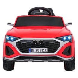 Auto Audi SQ8 czerwone na akumulator dla dzieci + pilot 2,4 GHz