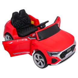 Auto Audi SQ8 czerwone na akumulator dla dzieci + pilot 2,4 GHz