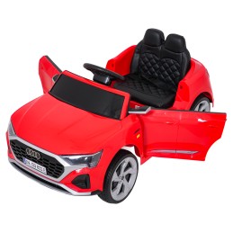 Auto Audi SQ8 czerwone na akumulator dla dzieci + pilot 2,4 GHz