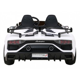 Lamborghini SVJ DRIFT dla 2 dzieci Biały + Funkcja driftu + Pilot