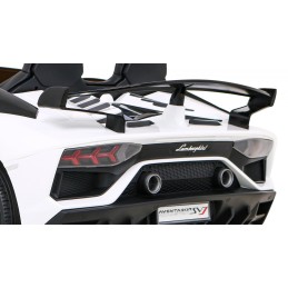 Lamborghini SVJ DRIFT dla 2 dzieci Biały + Funkcja driftu + Pilot
