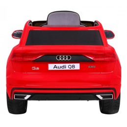 Audi Q8 Lift na akumulator dla dzieci Czerwony SUV + Pilot