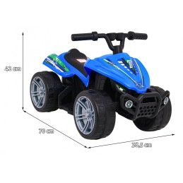 Quad Little Monster na akumulator dla najmłodszych Niebieski Napęd 25W