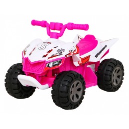 Quad The Fastest na akumulator dla dzieci Różowy + Silnik 25W