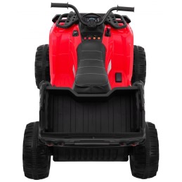 Quad XL ATV na akumulator dla dzieci Czerwony + Napęd 4x4 + Bagażnik + Wolny Start + EVA + Audio LED