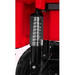 Quad XL ATV na akumulator dla dzieci Czerwony + Napęd 4x4 + Bagażnik + Wolny Start + EVA + Audio LED