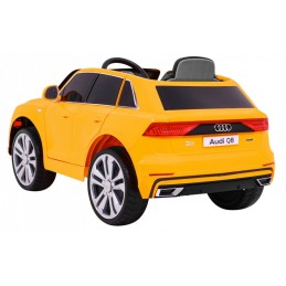 Audi Q8 Lift, SUV na akumulator dla dzieci Żółty + Pilot