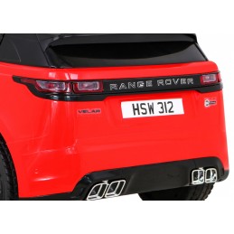 Range Rover Velar na akumulator Czerwony SUV + Pilot