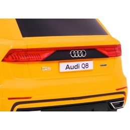 Audi Q8 Lift, SUV na akumulator dla dzieci Żółty + Pilot