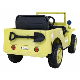 Autko Wojskowe Retro dla dzieci Beżowy + Napęd 4x4