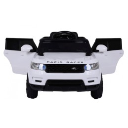 Autko Start Run na akumulator, Biały SUV + Pilot