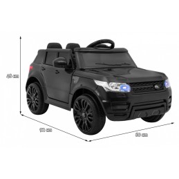 Autko Start Run na akumulator Czarny + Pilot + Bezpieczny SUV
