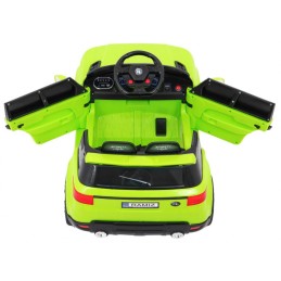 Autko Start Run na akumulator, Zielony SUV + Pilot
