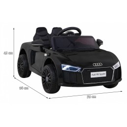 Audi R8 na akumulator dla dzieci Czarny