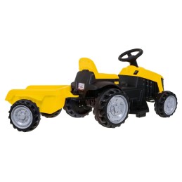Traktor z Przyczepą Żółty