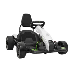 Gokart Fast 3 Drift na akumulator dla dzieci Biały + Funkcja driftu + Silniki 2x150W + Radio LED + Pasy