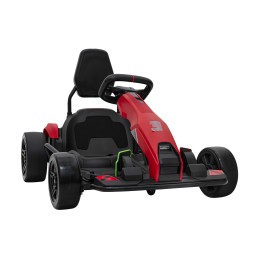 Gokart Fast 3 Drift na akumulator dla dzieci Czerwony + Funkcja driftu + Silniki 2x150W + Radio LED + Pasy