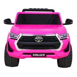 Toyota Hilux na akumulator dla dzieci, Różowy Pickup + Napęd 4x4 + Pilot