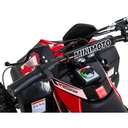 Quad E-STAR na akumulator Czerwony 35km/h + Silnik 1000W + Koła pompowane + Regulacja siedzenia