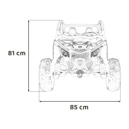 Pojazd Buggy Maverick Turbo RR Pomarańczowy