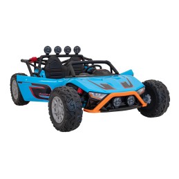 Auto Buggy Racing 5 na akumulator dla dzieci Niebieski + Silniki 2x200W + Pilot + Audio LED + Wolny Start