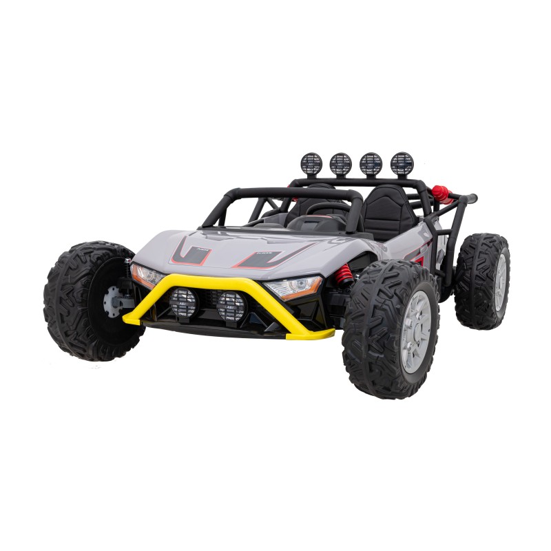 Auto Buggy Racing 5 na akumulator dla dzieci +3. Szary + Silniki 2x200W + Pilot + Wolny Start