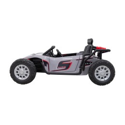 Auto Buggy Racing 5 na akumulator dla dzieci +3. Szary + Silniki 2x200W + Pilot + Wolny Start