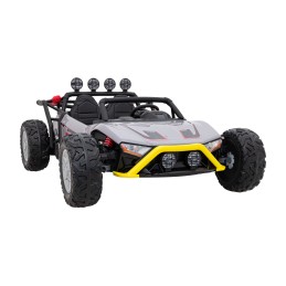 Auto Buggy Racing 5 na akumulator dla dzieci +3. Szary + Silniki 2x200W + Pilot + Wolny Start