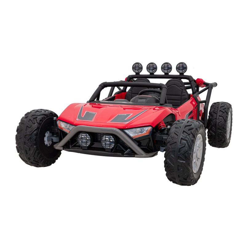 Auto Buggy Racing 5 na akumulator dla dzieci Czerwony + Silniki 2x200W + Pilot + Audio LED + Wolny Start