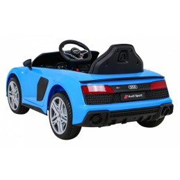 Audi R8 LIFT Samochodzik na akumulator Niebieski + Pilot + Koła EVA + MP3 + LED