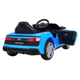Audi R8 LIFT Samochodzik na akumulator Niebieski + Pilot + Koła EVA + MP3 + LED